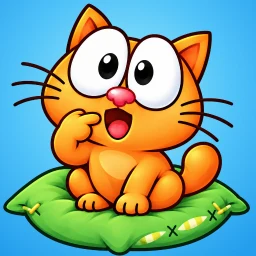 Hungry cat: physics puzzle icon